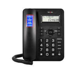 Телефон проводной teXet TX-264, черный