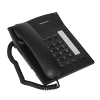 Телефон проводной Panasonic KX-TS2382RUB, черный