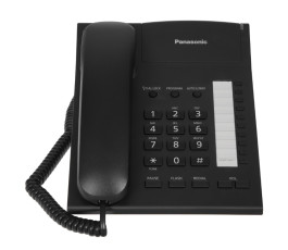 Телефон проводной Panasonic KX-TS2382RUB черный