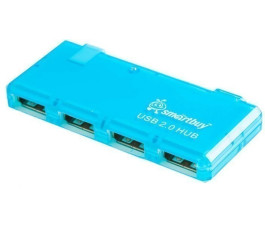 USB-концентратор Smartbuy 6110 (4 порта USB 2.0), голубой