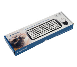 Беспроводной набор клавиатура + мышь Gembird KBS-9000-BL