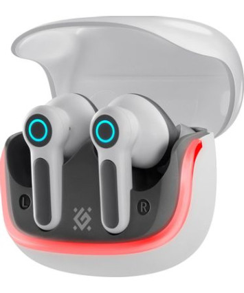 Bluetooth Гарнитура Defender CyberDots 290, белый, игровые, TWS