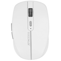 Мышь беспроводная JETACCESS OM-98 BW, BT+2.4G, белый