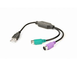 Конвертер PS/2-USB, Cablexpert UAPS12-BK