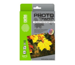 Фотобумага Cactus A5 Матовая 230г/м 50л. (CS-MA523050)