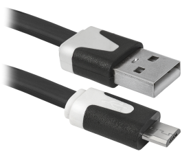 Кабель microUSB Defender USB08-03P 1,0м, пакет