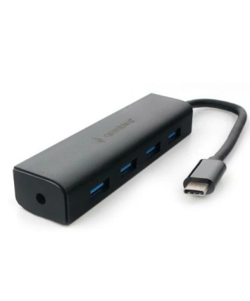 USB-концентратор Gembird UHB-C364 (4 порта USB 3.0, с доп питанием) (Type-C)