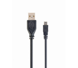 Кабель USB - miniUSB Cablexpert CCP-USB2-AM5P-6 1.8m, черный