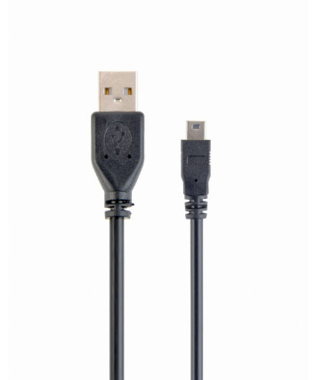Кабель USB - miniUSB Cablexpert CCP-USB2-AM5P-6 1.8m, черный