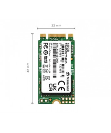 Накопитель SSD M.2 2242 SATA 480Gb Transcend TS480GMTS420S