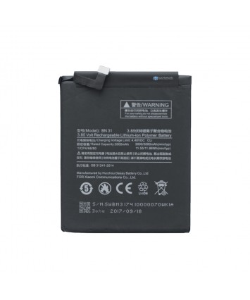 Аккумулятор для Xiaomi Redmi Note 5A, Note 5 Prime, Mi A1, Mi 5X, BN31 оригинал