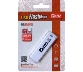 Флеш накопитель 64Gb USB 2.0 Dato DB8001W белый