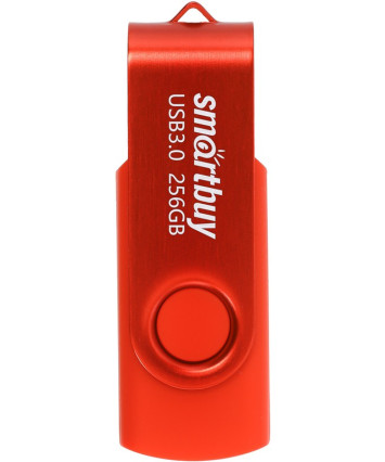 Флеш накопитель 256Gb USB 3.0 SmartBuy Twist Red (SB256GB3TWR)