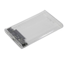 Контейнер для жесткого диска/SSD 2,5" USB 3.0 NETAC WH11 (NT07WH11-30CC), C to C, прозрачный
