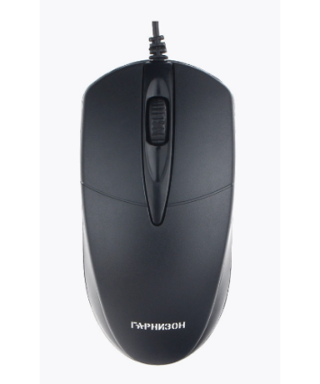 Мышь проводная Гарнизон GM-220, черный, USB