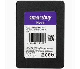 Накопитель SSD SATA 2,5" 120Gb Smartbuy Nova (SBSSD120-NOV-25S3)