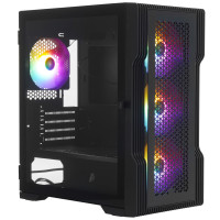 Корпус компьютерный mATX без БП 1STPLAYER TRILOBITE T3 черный