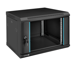 Шкаф телекоммуникационный 19" настенный 6U ExeGate EC-WM-6U.450.G.BLACK.черный