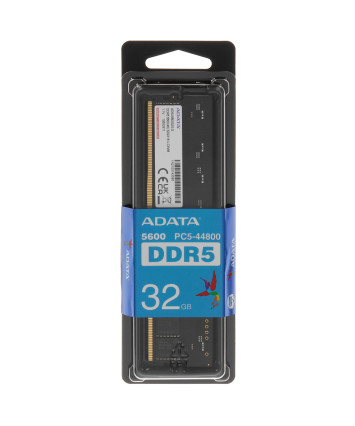 Модуль памяти DDR5 32Gb PC44800 5600MHz ADATA (AD5U560032G-S)