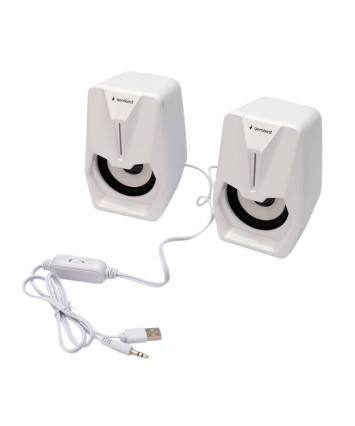 Акустика 2.0 Gembird SPK-303-W, белый, USB