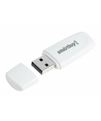 Флеш накопитель 64Gb USB 2.0 SmartBuy Scout White (SB064GB2SCW)