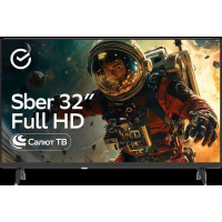 Телевизор 32" Sber SDX-32F3112, Smart, Full HD, Салют ТВ черный