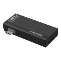 Картридер внешний Ginzzu GR-562UB, Type-C и USB Концентратор (1xUSB 3.0 + 1xUSB 2.0)