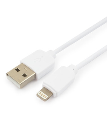 Кабель USB - Lightning Гарнизон GCC-USB2-AP2-0.5M-W, 0.5м, белый