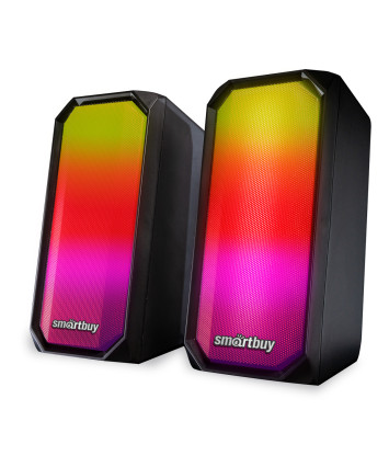 Акустика 2.0 SmartBuy RAPTURE, Bluetooth, RGB-подсветка, черный