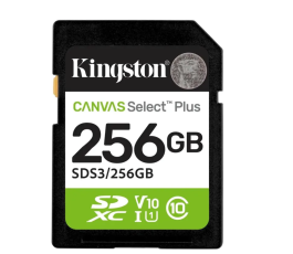 Карта памяти SDXC Card 256Gb Kingston Canvas Select Plus (SDS3/256GB)