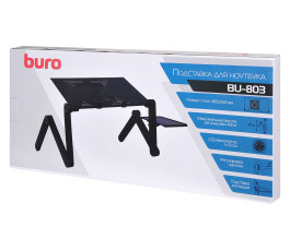 Стол для ноутбука Buro BU-803 черный 48x48x26см