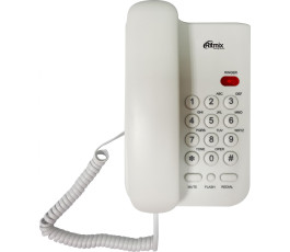 Телефон проводной RITMIX RT-311, белый