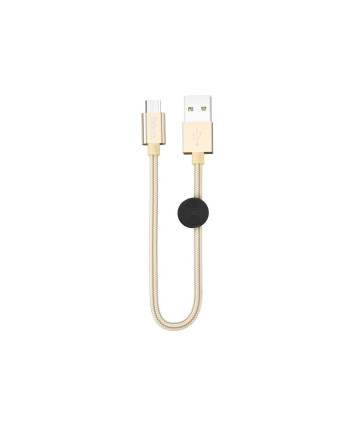Кабель USB - microUSB, Hoco X35 0,25м, золотой