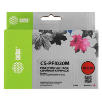 Картридж совместимый Cactus CS-PFI030M для Canon imagePROGRAF TA-20/30 с чипом, 55мл, пурпурный