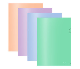 Папка-уголок ERICH KRAUSE «Matt Pastel Bloom», ассорти, 0,18 мм, 272919