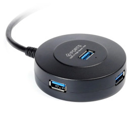 USB-концентратор Smartbuy SBHA-7314-B/50 (4 порта USB 3.0), черный