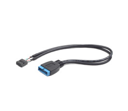 Внутренний USB2 - USB3 кабель Cablexpert CC-U3U2-01, 9pin/19pin, 0.3m