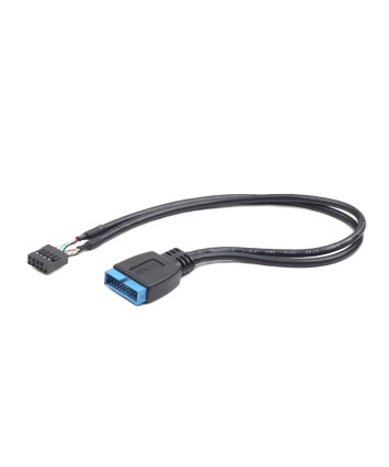 Внутренний USB2 - USB3 кабель Cablexpert CC-U3U2-01, 9pin/19pin, 0.3m