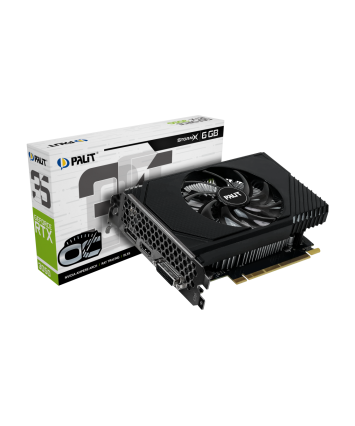 Видеокарта nVidia PCI-E 4.0 6Gb GeForce RTX3050 Palit STORMX OC (NE63050S18JE-1070F)