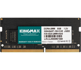 Модуль памяти SODIMM 8Gb DDR4 2666MHz Kingmax PC-21300 (KM-SD4-2666-8GS)