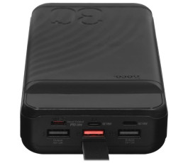 Портативный аккумулятор Hoco J123B Li-ion, 30000mAh, 5A, черный