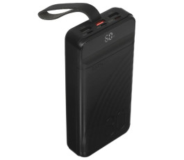 Портативный аккумулятор Hoco J123B Li-ion, 30000mAh, 5A, черный