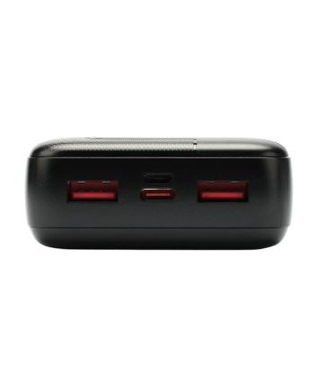 Портативный аккумулятор Gembird GPB-20Q, 20000мАч, QC/PD, дисплей, черный