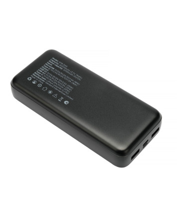 Портативный аккумулятор Gembird GPB-20Q, 20000мАч, QC/PD, дисплей, черный