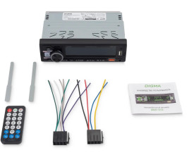Автомагнитола Digma MCP-515 1DIN 4x45Вт