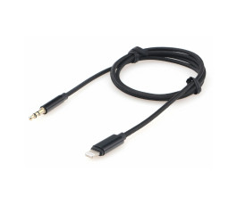 Кабель-переходник AUX Cablexpert CCAB-AP35M-1M-B, Lightning(M)/Jack3.5(M), 1м, черный