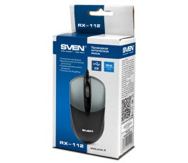 Мышь проводная SVEN RX-112 черная, USB