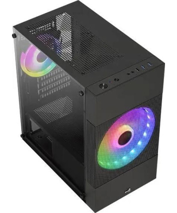 Корпус ATX без БП AeroCool Atomic Lite-G-BK-v2