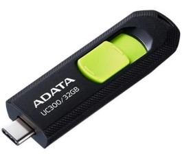Флеш накопитель OTG USB 3.2 Type-C 32 ГБ ADATA UC300 [ACHO-UC300-32G-RBK/GN]