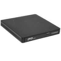 Оптический привод внешний DVD-RW USB 3.0 Gembird DVD-USB-03C черный